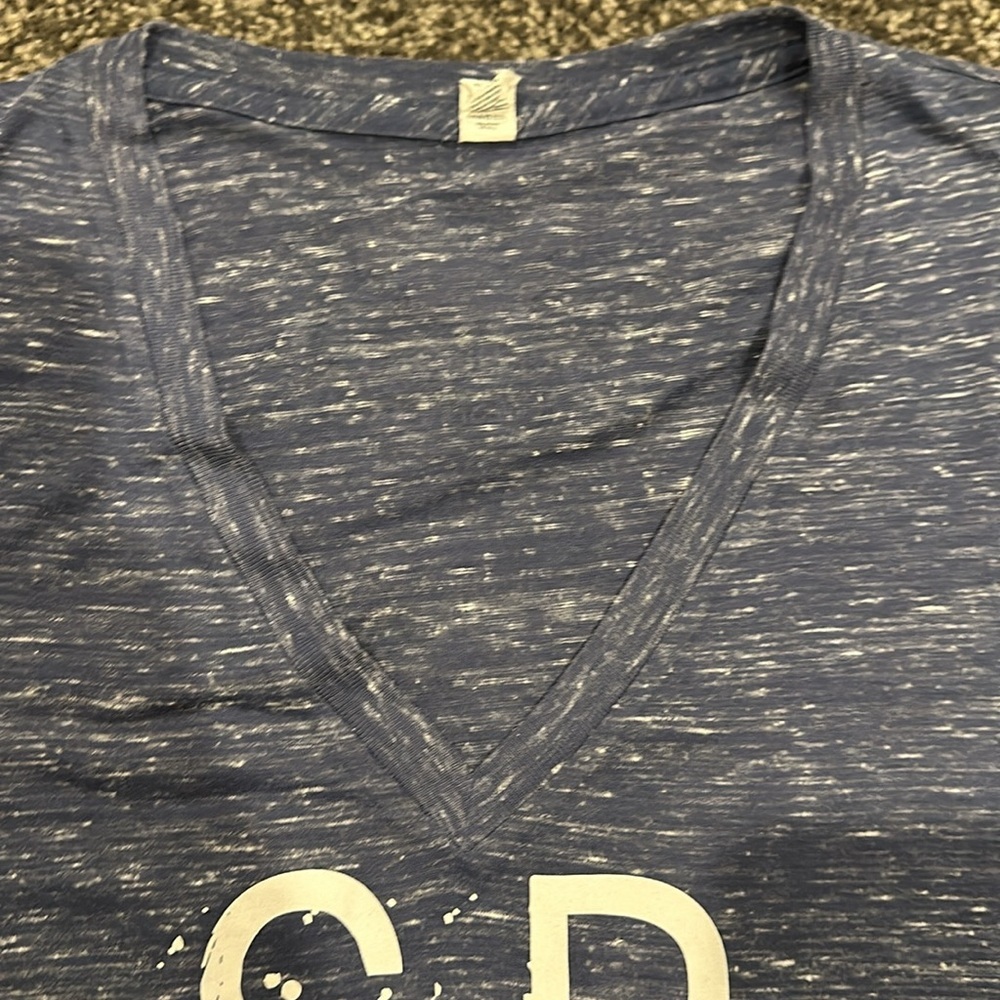 Saint Barth Blue V-Neck T-Shirt - Picture 12 of 12